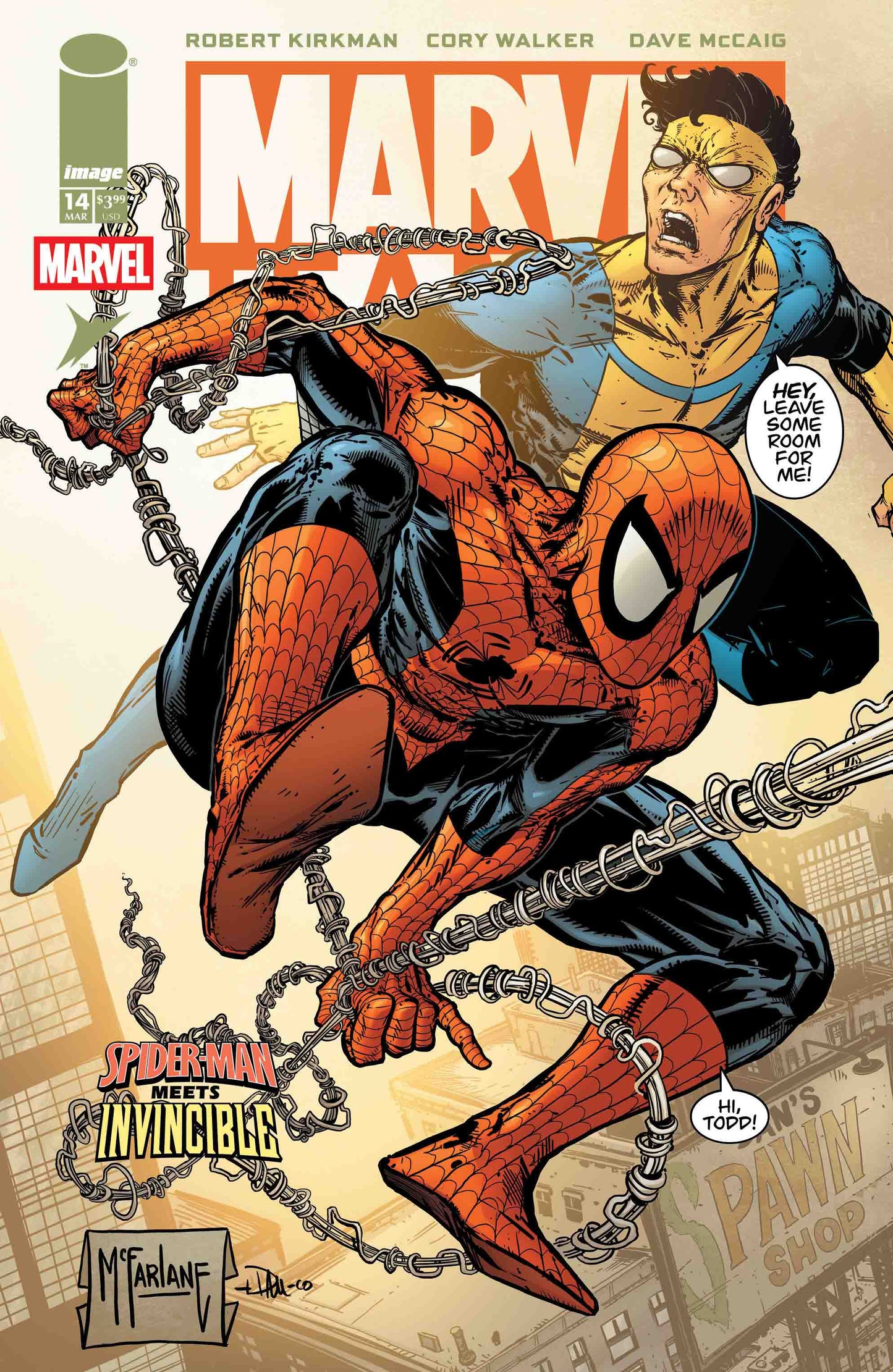 MARVEL TEAMUP #14 FACSIMILE EDITION CVR D TODD MCFARLANE & DAVE MCCAIG VAR - DUE 4/3/26