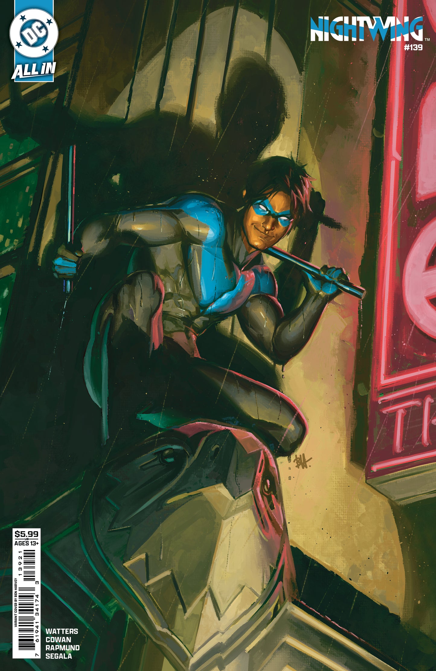 NIGHTWING #139 CVR B BEN HARVEY CARD STOCK VAR