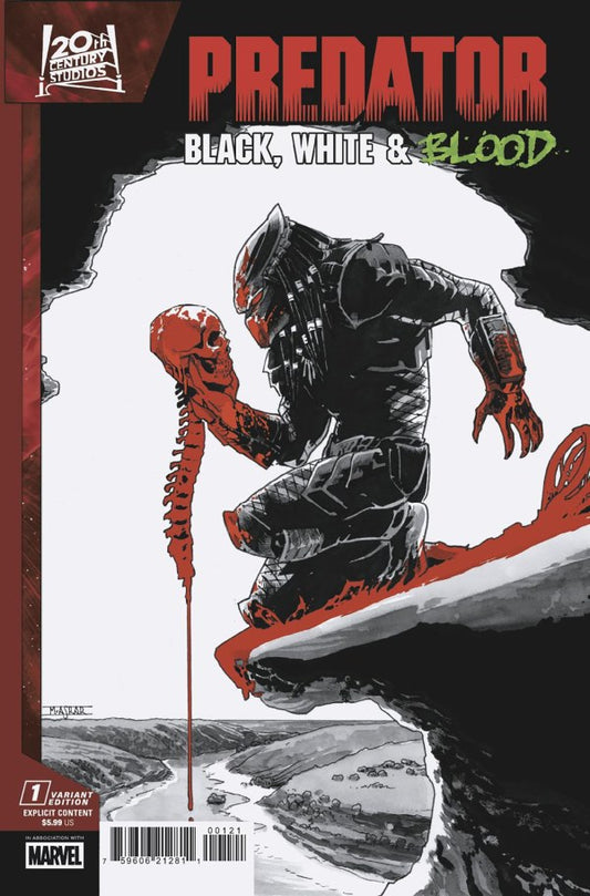 Predator: Black, White & Blood #1 Mahmud Asrar Variant - PRE-ORDER ETA 9/7/25