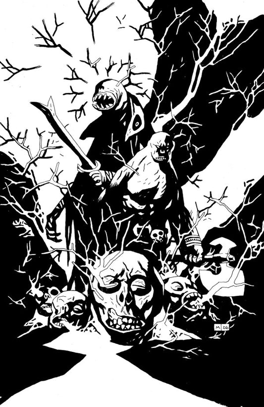 Red Roots #1 Cover I 1:50 Mike Mignola Black & White Virgin Variant- PREORDER - (FOC 30/3/26) DUE IN STORE 29/4/26