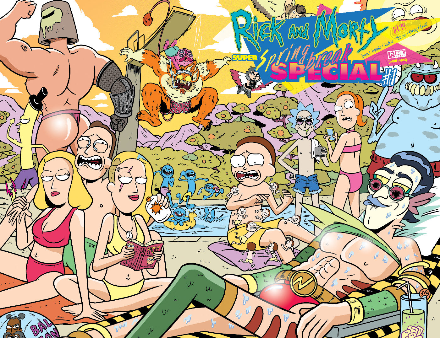 RICK AND MORTY SUPER SPRING BREAK SPECIAL #1 CVR D INC 1:10 MARC ELLERBY WRAPAROUND VAR (MR) - PREORDER 5/3/24