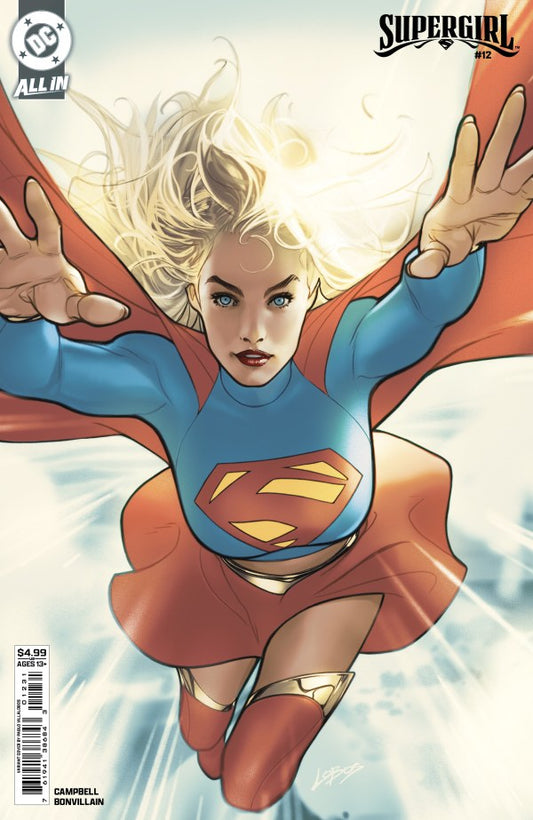 Supergirl 12 Cover C Pablo Villalobos Card Stock Variant - PREORDER - (FOC 16/3/26) DUE IN STORE 8/4/26