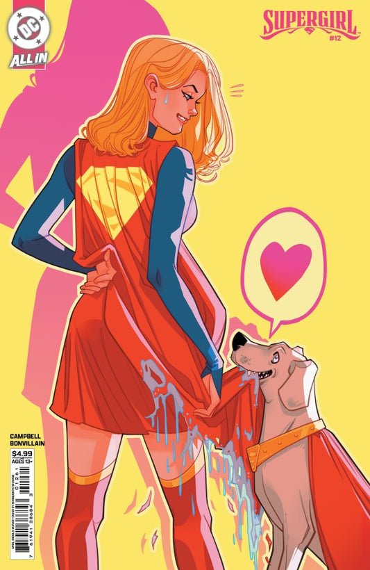 Supergirl 12 Cover F Marguerite Sauvage April Drools Card Stock Variant - PREORDER - (FOC 16/3/26) DUE IN STORE 8/4/26