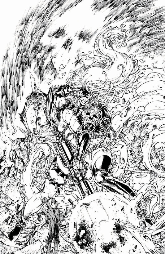 SHE-SPAWN #1 (OF 5) CVR E BRETT BOOTH B&W VAR - PREORDER (FOC 13/4/26) DUE IN STORE 6/5/26