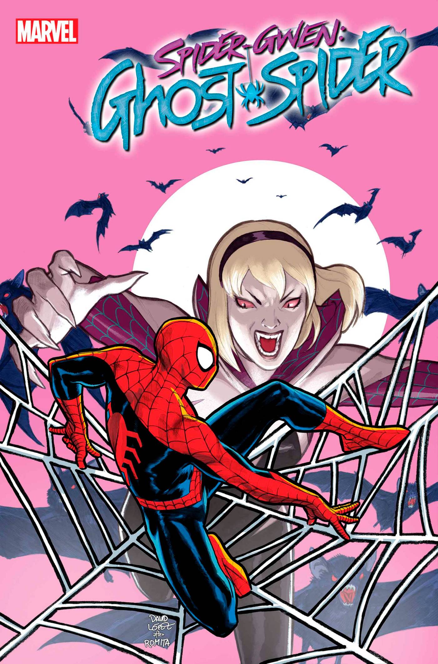 SPIDER-GWEN THE GHOST-SPIDER #1 DAVID LOPEZ VAMPIRE VAR - PREORDER 8/5/24R