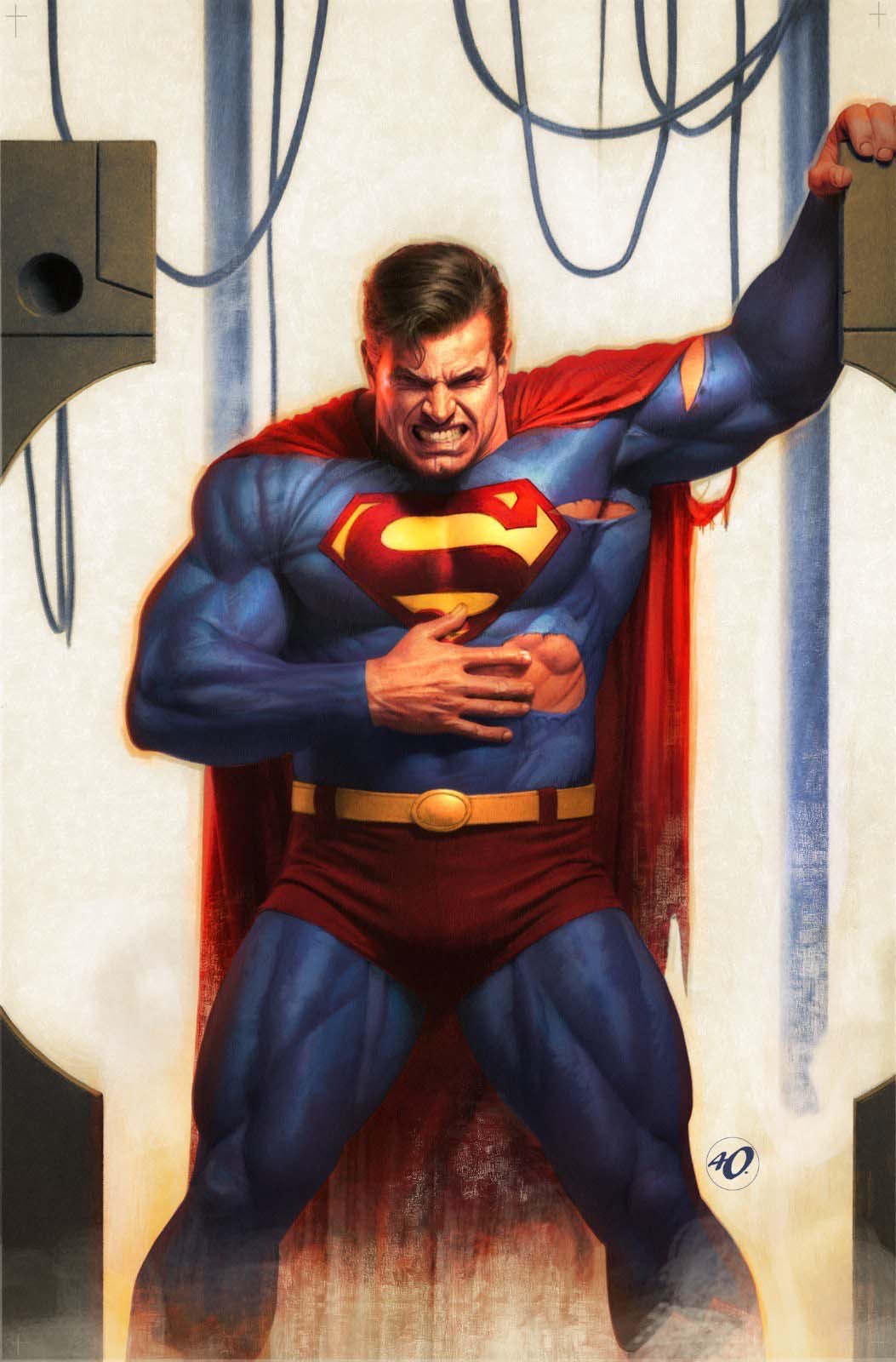SUPERMAN #34 CVR D ARIEL OLIVETTI CARD STOCK VAR (DC K.O.)