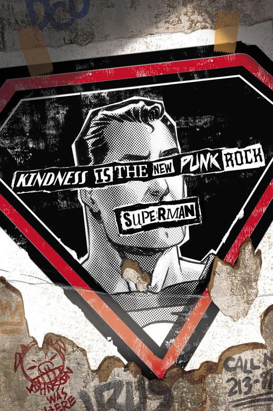 SUPERMAN #34 CVR F DAVE JOHNSON PUNK ROCK CARD STOCK VAR (DC K.O.)