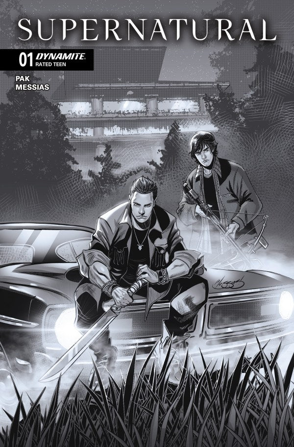 Supernatural #1 Cover J 1:10 Eder Messias Black & White Variant - DUE 31/10/25