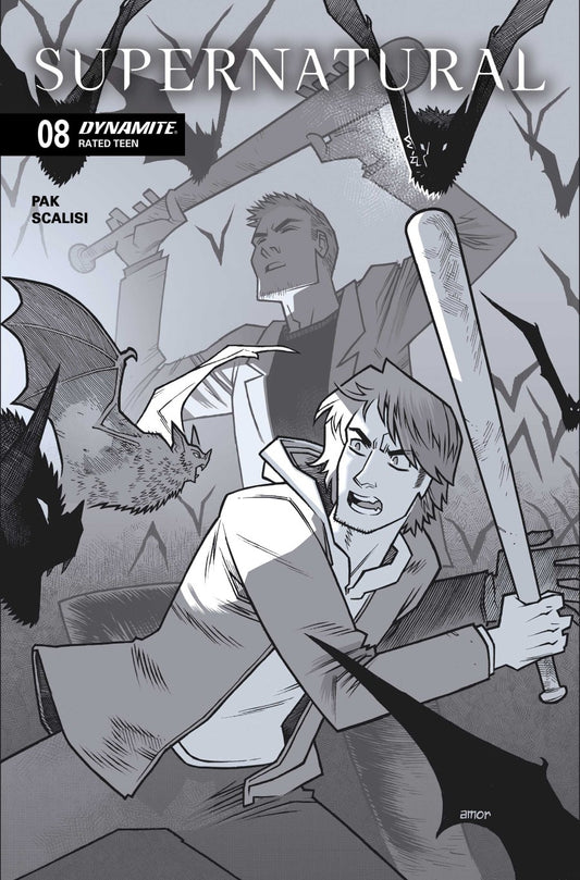 Supernatural #8 Cover H 1:10 John Amor Black & White Variant - (FOC 1/6/26) DUE IN STORE 24/6/26