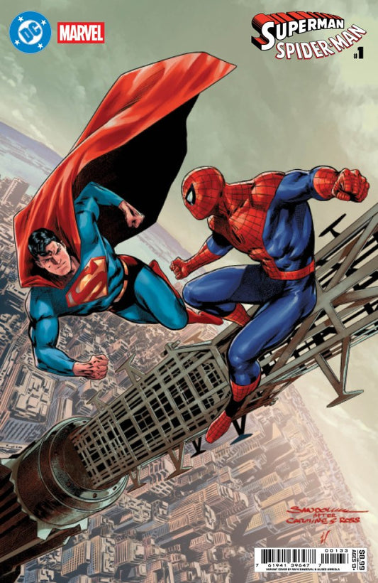 DC MARVEL SUPERMAN SPIDER-MAN #1 (ONE SHOT) CVR S RAFA SANDOVAL CARD STOCK VAR - DUE 25/3/26 -  NOT FINAL COVER