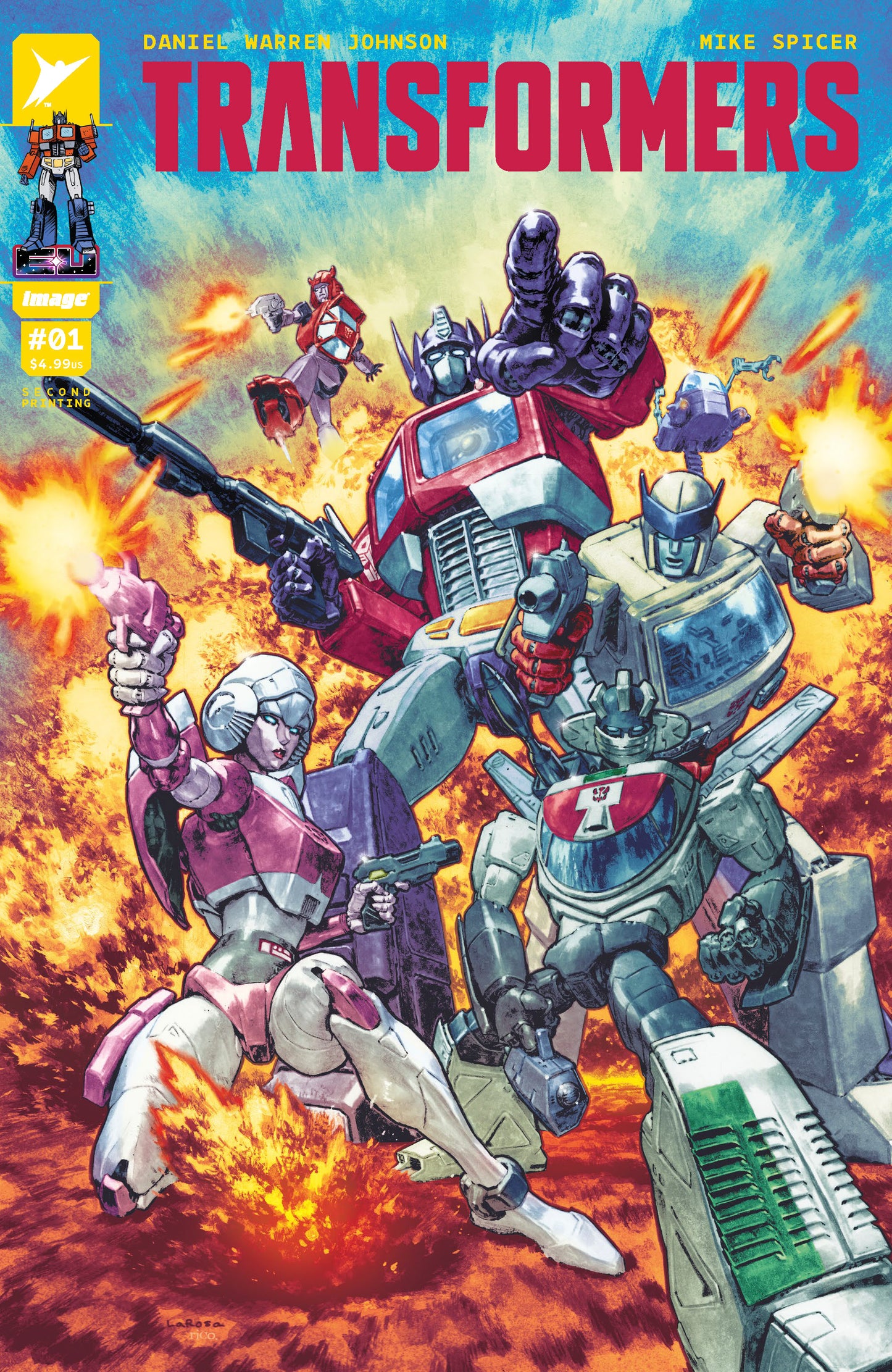 TRANSFORMERS #1 CVR C LEWIS LAROSA Second Printing