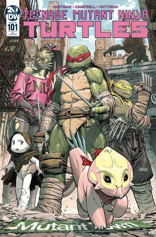 Teenage Mutant Ninja Turtles #101 1:10 Dustin Weaver Variant - 1st App Of Mona Lisa