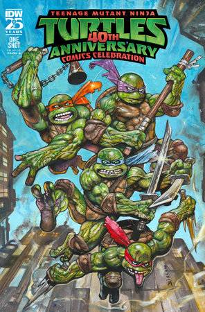 TEENAGE MUTANT NINJA TURTLES 40TH ANNIVERSARY CELEBRATION #1 CVR B SIMON BISLEY VARIANT - PRESALE DUE 10/8/24