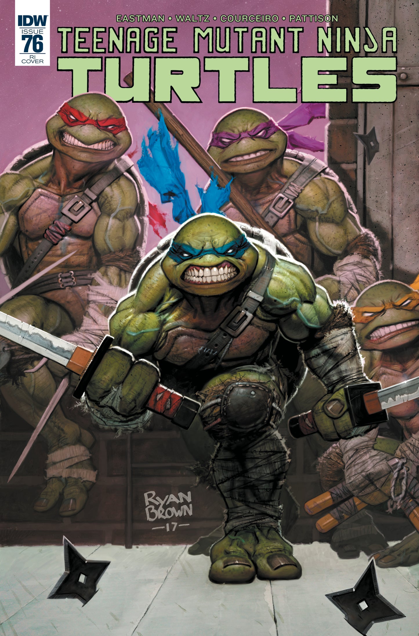 Teenage Mutant Ninja Turtles #76 1:10 Ryan Brown Variant