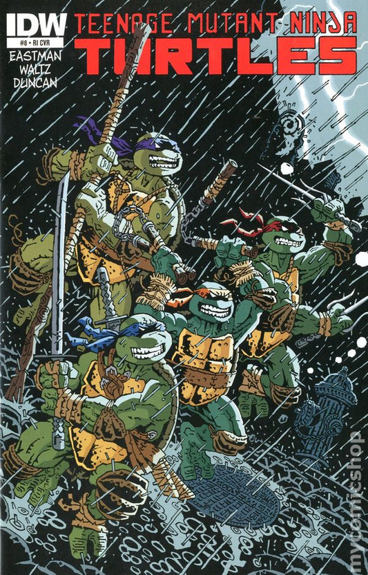 Teenage Mutant Ninja Turtles #8 1:10 Simon Gane Variant