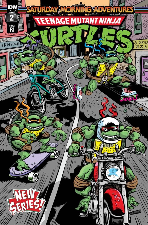 Teenage Mutant Ninja Turtles: Saturday Morning Adventures #2 1:10 Jim Lawson Variant