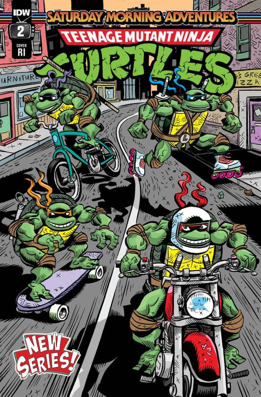Teenage Mutant Ninja Turtles: Saturday Morning Adventures #2 1:10 Jim Lawson Variant