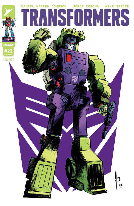 Transformers #22 2nd Printing Jason Howard Deceptions Mixmaster - DUE 21/1/26
