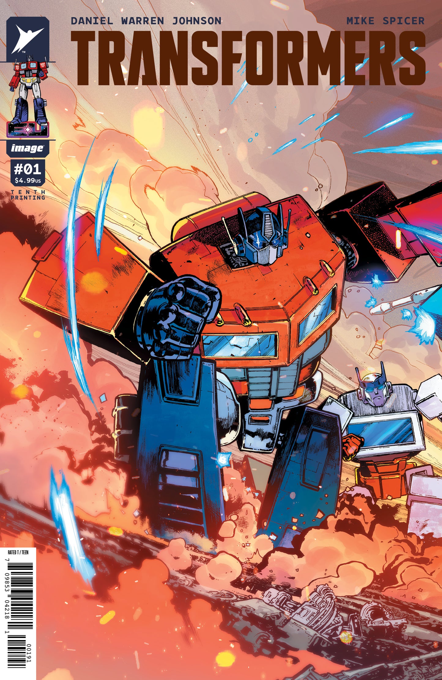 TRANSFORMERS #1 10TH PTG CVR I ANDREI BRESSAN & ADRIANO LUCAS OPTIMUS PRIME CONNECTING VAR