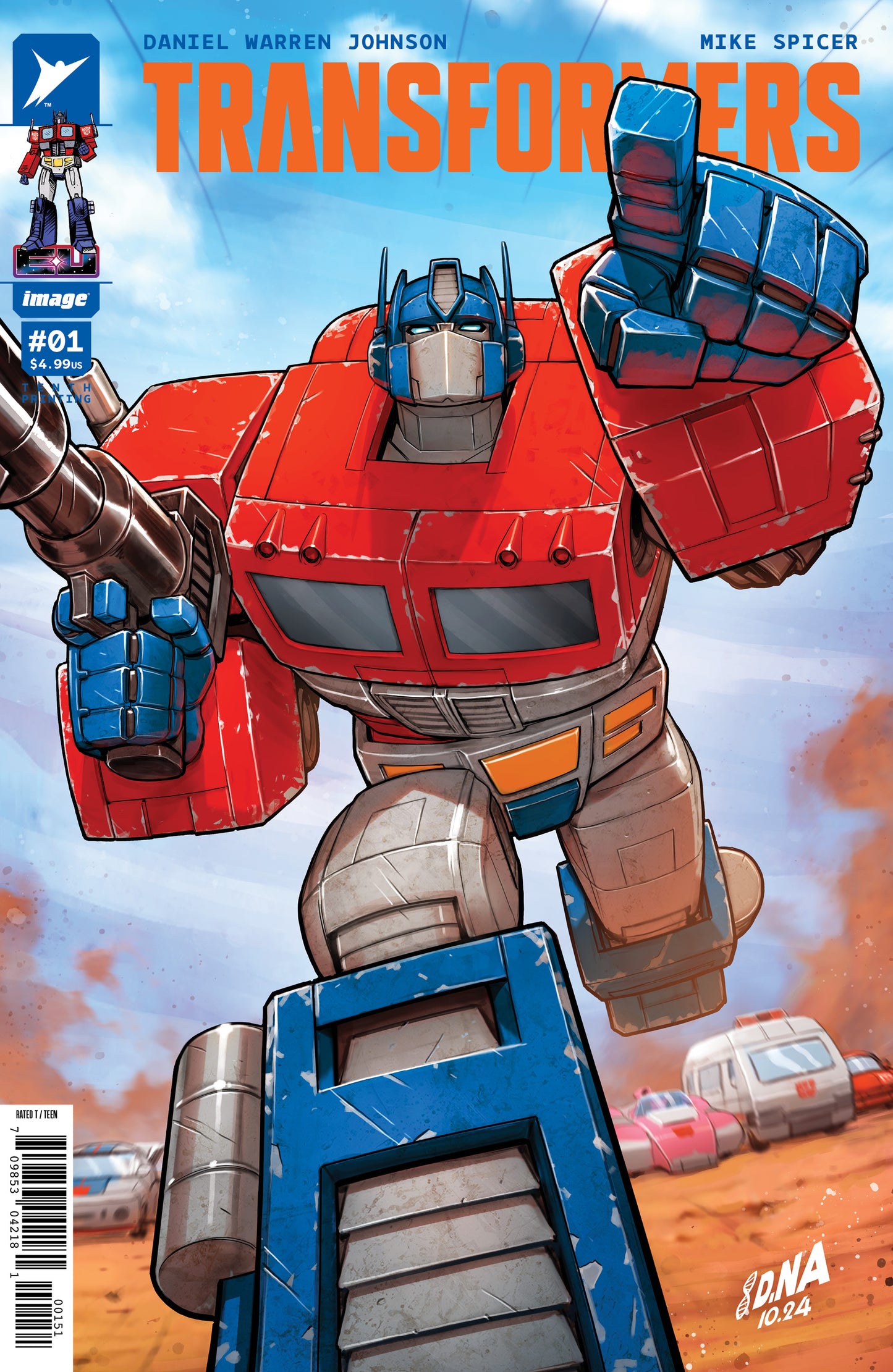 TRANSFORMERS #1 10TH PTG CVR E DAVID NAKAYAMA VAR  - PREORDER