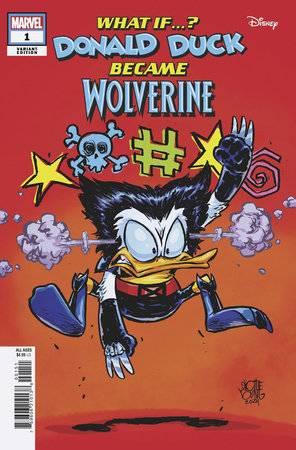 MARVEL DISNEY WHAT IF DONALD DUCK BECAME WOLVERINE #1 SKOTTIE YOUNG VAR