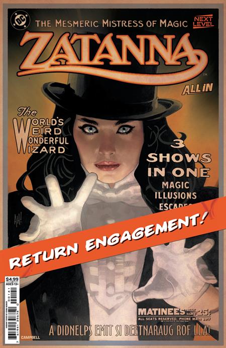 ZATANNA (2026) #1 CVR C ADAM HUGHES CARD STOCK VAR - PREORDER (FOC 6/4/26) DUE IN STORE 24/6/26